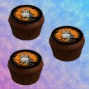 Muffinaufleger Cupcakes Muffins Halloween Zuckerpapier...