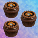 Muffinaufleger Cupcakes Muffins Halloween Zuckerpapier Eule Uhu HW01