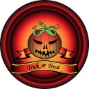 Tortenaufleger Halloween Gruselparty Fototorte Zuckerpapier Kürbis 20 cm rund HW04