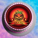 Tortenaufleger Halloween Gruselparty Fototorte Zuckerpapier Kürbis 20 cm rund HW04