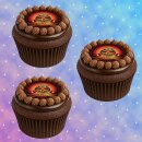 Muffinaufleger Cupcakes Muffins Halloween Zuckerpapier Kürbis HW02