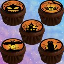 Muffinaufleger Cupcakes Muffins Halloween Zuckerpapier HW03