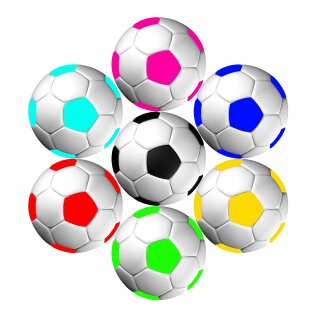 Tortenaufleger Fussballparty Fußballparty Kindergeburtstag Fussball Fußball in 3D-Optik für einen tollen 3D-Effekt Rund 20 cm FB02