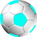 Tortenaufleger Tortendeko Fototorte Tortenbild Geburtstag Party Fußball 3D-Effekt Rund 20 cm Ø FB05