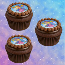 Muffinaufleger Cupcakes Muffins Zuckerpapier Kindergeburtstag Hexe Prinzessin Fee Fantasy FT04