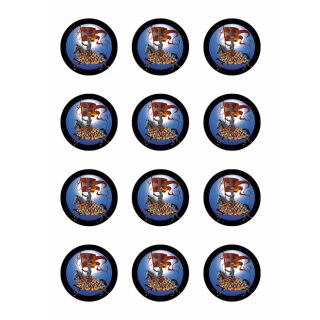 Muffinaufleger Cupcakes Muffins Zuckerpapier Kindergeburtstag Ritterspiele Ritter Mittelalter MA01