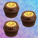 Muffinaufleger Cupcakes Muffins Kindergeburtstag Sonne S01 (Zuckerpapier)