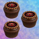Muffinaufleger Cupcakes Muffins Halloween Zuckerpapier Smiley Böse HW07