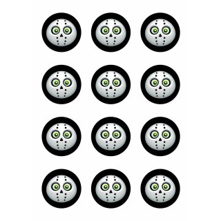Muffinaufleger Cupcakes Muffins Halloween Zuckerpapier Hannibal HW10