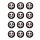 Muffinaufleger Cupcakes Muffins Halloween Zuckerpapier Smiley SAW HW11