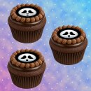 Muffinaufleger Cupcakes Muffins Halloween Zuckerpapier Smiley Scream HW12