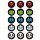Muffinaufleger Cupcakes Muffins Halloween Zuckerpapier Smileys HW13