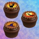 Muffinaufleger Cupcakes Muffins Halloween Zuckerpapier HW05
