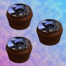 Muffinaufleger Cupcakes Muffins Halloween Zuckerpapier...
