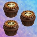 Muffinaufleger Cupcakes Muffins Halloween Zuckerpapier Smiley HW14