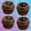 Muffinaufleger Cupcakes Muffins Halloween Zuckerpapier Werwolf HW18