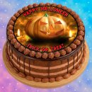 Tortenaufleger Halloween Gruselparty Fototorte Kürbis 20cm rund HW16