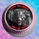Tortenaufleger Halloween Gruselparty Fototorte Werwolf...