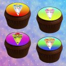 Muffinaufleger Cupcakes Muffins Zuckerpapier Schulanfang...