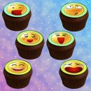 Muffinaufleger Cupcakes Muffins Kindergeburtstag Smiley...