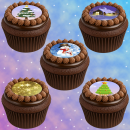 Muffinaufleger Cupcakes Muffins Kindergeburtstag Weihnachten WN01