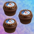 Muffinaufleger Cupcakes Muffins Kindergeburtstag Weihnachten Schneemann WN02