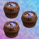 Muffinaufleger Cupcakes Muffins Kindergeburtstag Weihnachten Schneehütte WN03