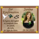 Tortenaufleger Fototorte Tortenbild zur Konfirmation DIN...