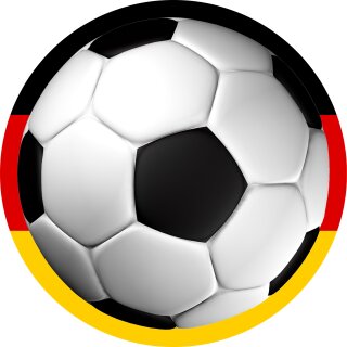 Tortenaufleger Tortendeko Fototorte Tortenbild Geburtstag Party Fußball Deutschland Rund 20 cm Ø FB04