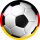 Tortenaufleger Fussballparty Fußballparty Kindergeburtstag Fussball Fußball Deutschland Rund 20 cm FB04