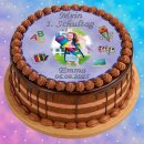 Tortenaufleger Fototorte Tortenbild Schulanfang Einschulung 1. Schultag Rund 20 cm Durchmesser SE02