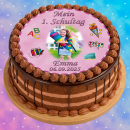 Tortenaufleger Fototorte Tortenbild Schulanfang Einschulung 1. Schultag Rund 20 cm Durchmesser SE03