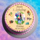 Tortenaufleger Fototorte Tortenbild Schulanfang...