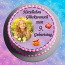 Tortenaufleger Fototorte Tortenbild zum Geburtstag Rund...