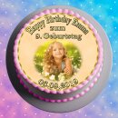 Tortenaufleger Fototorte Tortenbild zum Geburtstag Rund...