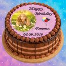 Tortenaufleger Fototorte Tortenbild zum Geburtstag Rund 20 cm G3 (Zuckerpapier)