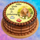 Tortenaufleger Fototorte Tortenbild zum Geburtstag Rund 20 cm G6 (Zuckerpapier)