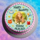 Tortenaufleger Fototorte Tortenbild zum Geburtstag Rund...