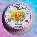 Tortenaufleger Fototorte Tortenbild zum Geburtstag Rund...