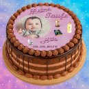 Tortenaufleger Fototorte Tortenbild Zuckerpapier Taufe Rund 14 cm T2