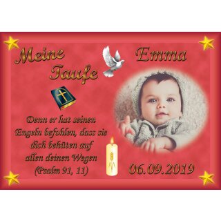 Tortenaufleger Fototorte Tortenbild Zuckerpapier Taufe DIN A5 T22