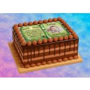 Tortenaufleger Fototorte Tortenbild Zuckerpapier Taufe Buchform DIN A5 T25