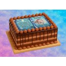 Tortenaufleger Fototorte Tortenbild Zuckerpapier Taufe Buchform DIN A5 T26