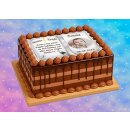 Tortenaufleger Fototorte Tortenbild Zuckerpapier Taufe Buchform DIN A4 T29