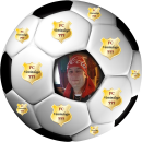 Tortenaufleger Tortendeko Fototorte Tortenbild Geburtstag Party Fußball 3D-Effekt mit Foto & Vereinslogo Vereinswappen Rund 20 cm Ø FB05