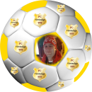 Tortenaufleger Tortendeko Fototorte Tortenbild Geburtstag Party Fußball 3D-Effekt mit Foto & Vereinslogo Vereinswappen Rund 20 cm Ø FB05