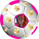 Tortenaufleger Tortendeko Fototorte Tortenbild Geburtstag Party Fußball 3D-Effekt mit Foto & Vereinslogo Vereinswappen Rund 20 cm Ø FB05