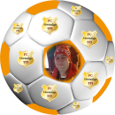Tortenaufleger Tortendeko Fototorte Tortenbild Geburtstag Party Fußball 3D-Effekt mit Foto & Vereinslogo Vereinswappen Rund 20 cm Ø FB05