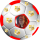 Tortenaufleger Fussball Fußball in 3D-Optik für einen tollen 3D-Effekt mit Foto & Vereinslogo Vereinswappen Rund 20 cm FB05 Rot