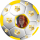 Tortenaufleger Fussball Fußball in 3D-Optik für einen tollen 3D-Effekt mit Foto & Vereinslogo Vereinswappen Rund 20 cm FB05 Gelb